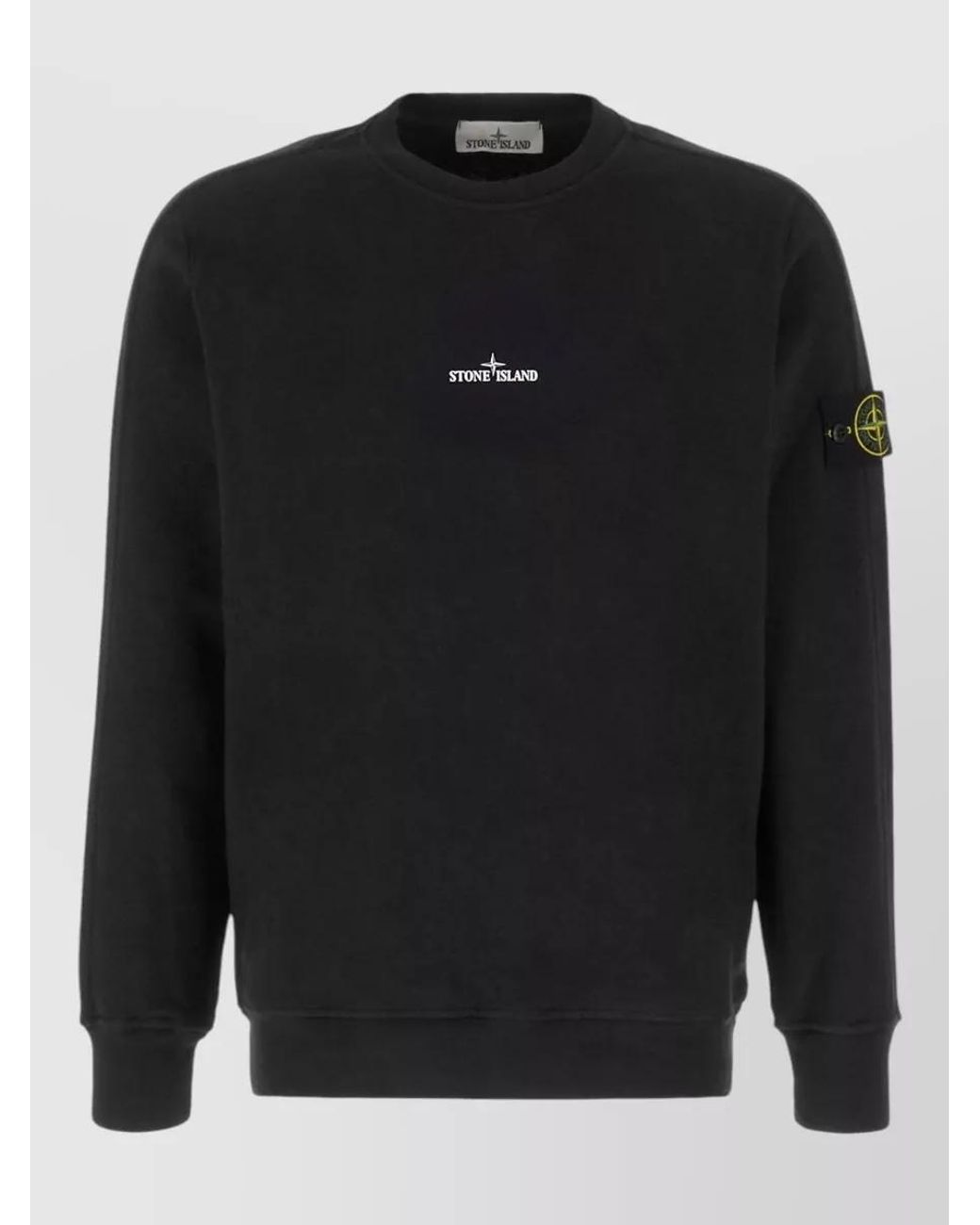 Stone Island Black Cotton Sweatshirt for men