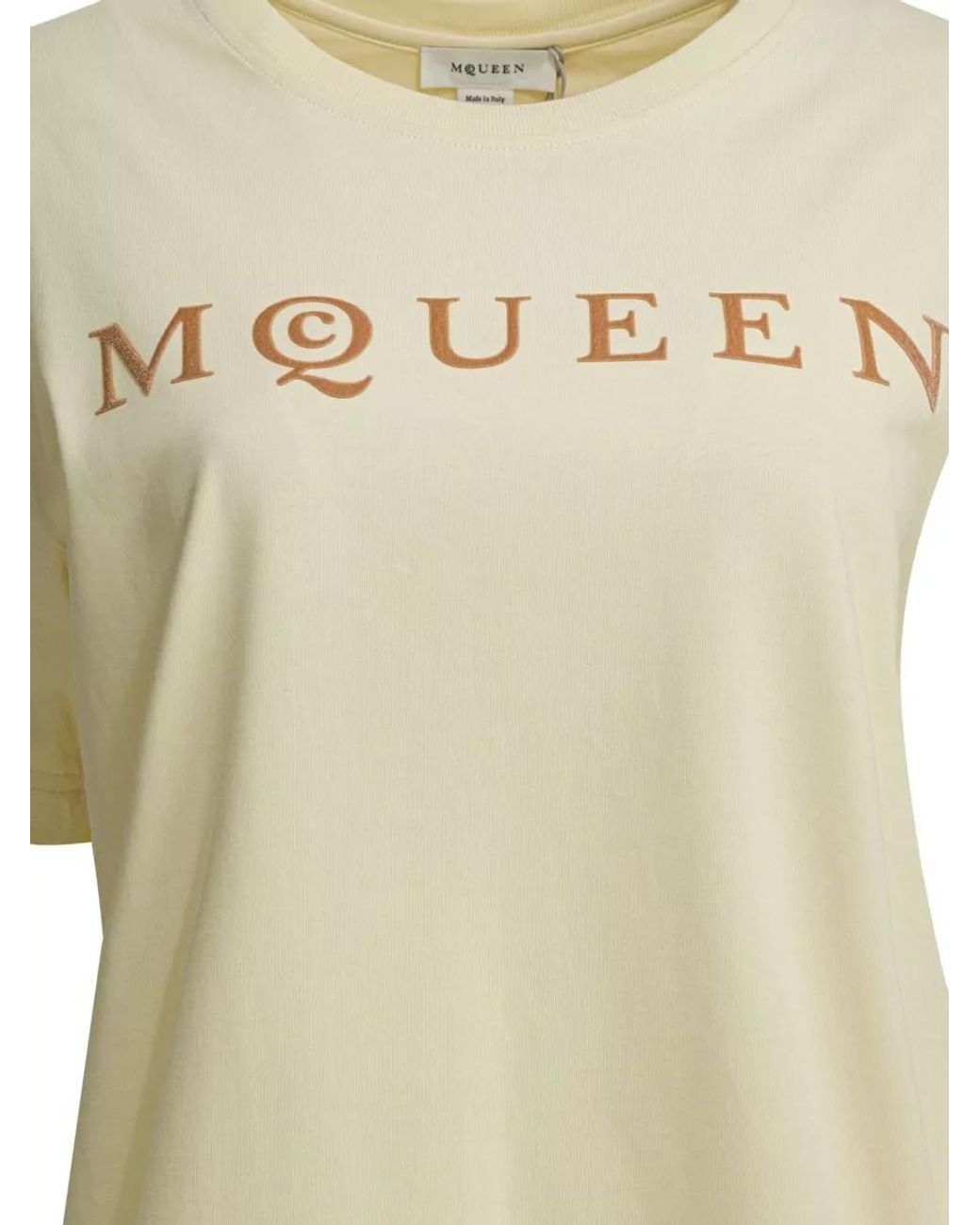 McQueen Natural Cotton T-Shirt