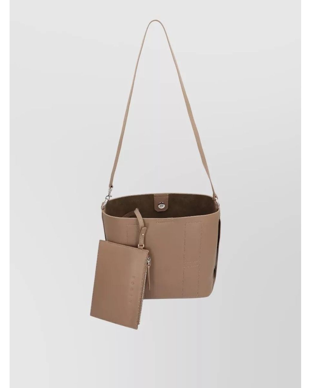 Hogan White H-Hobo Small Leather Tote Bag