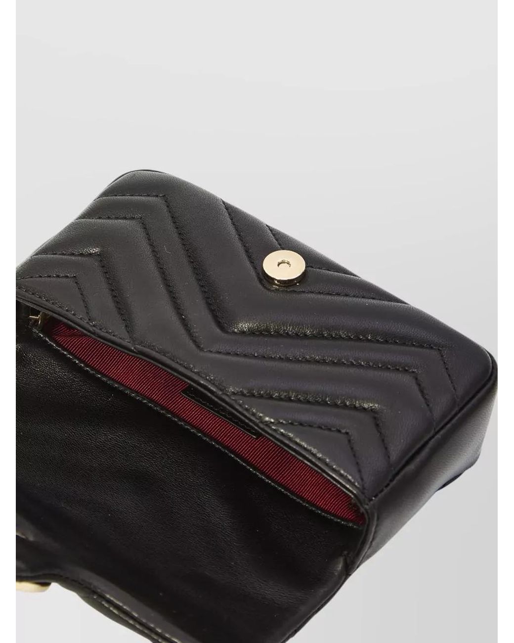Gucci Gray Gg Marmont Mini Leather Crossbody Bag