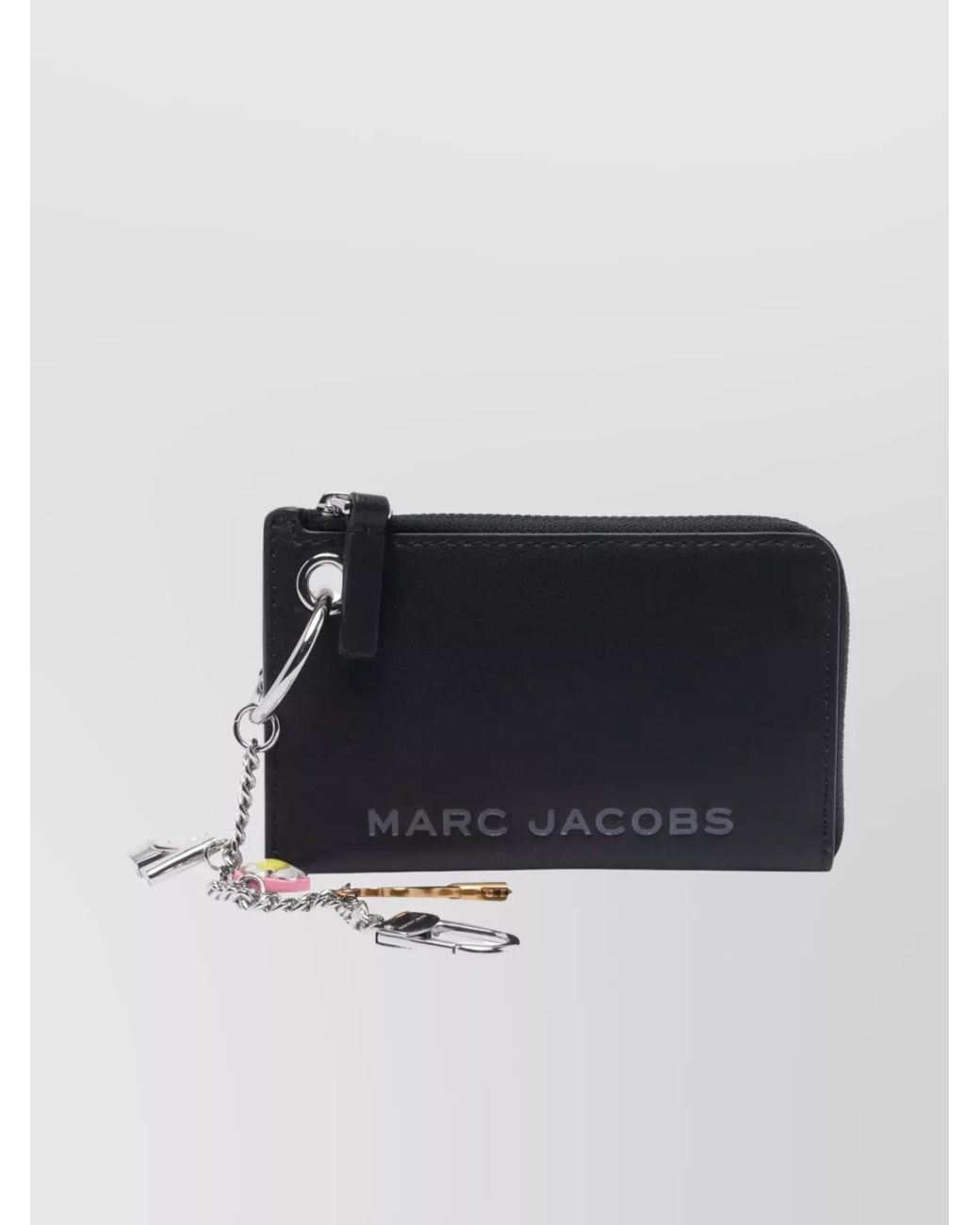 Marc Jacobs Black Leather Zip-Around Cardholder