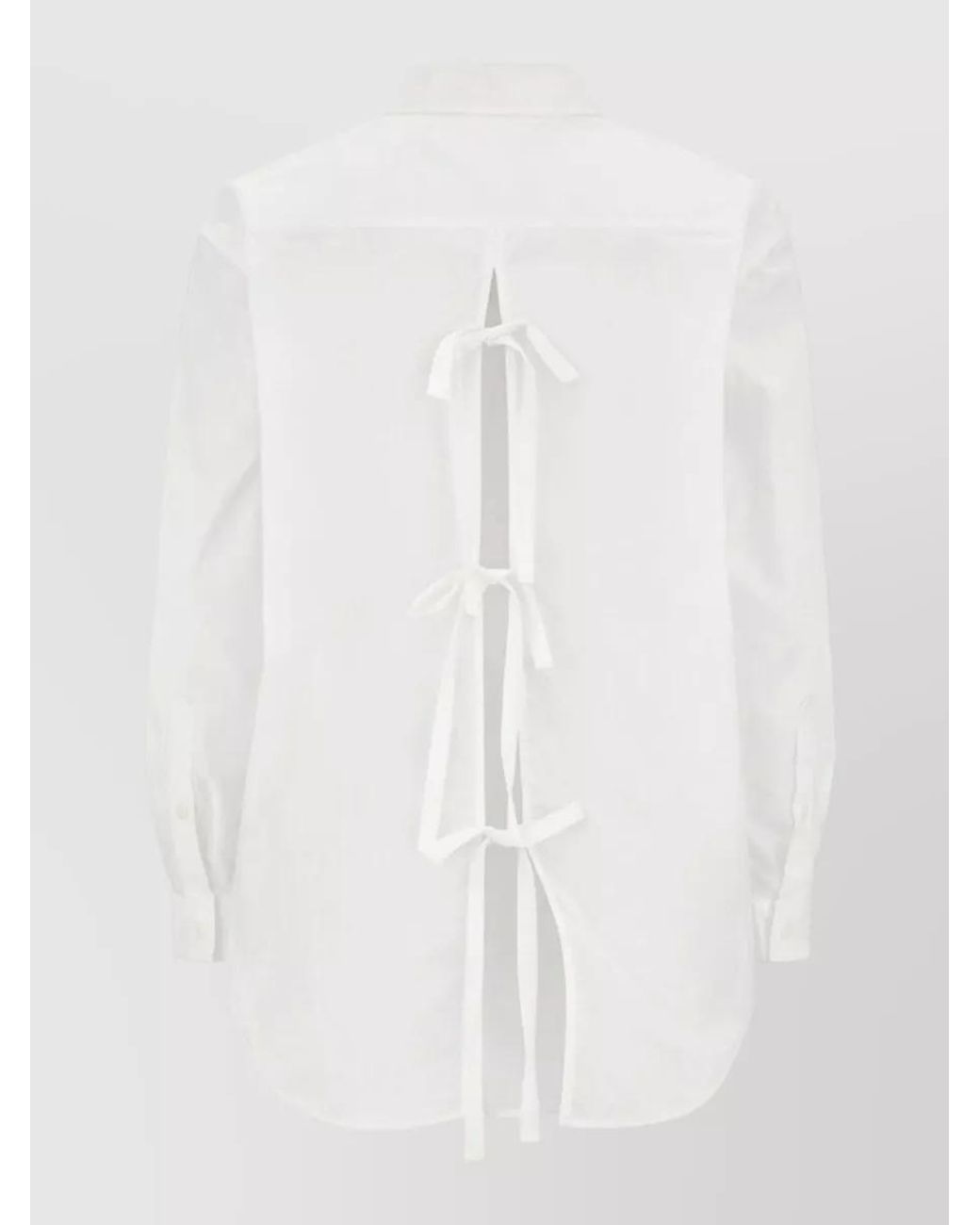 THE GARMENT White Cotton Open Back Shirt