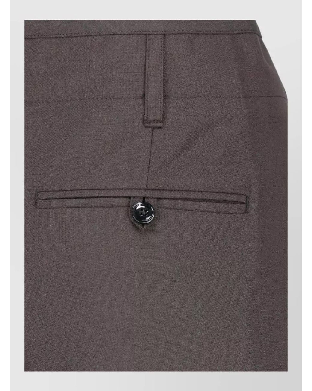 Lemaire Gray Straight-Leg Tailored Trousers
