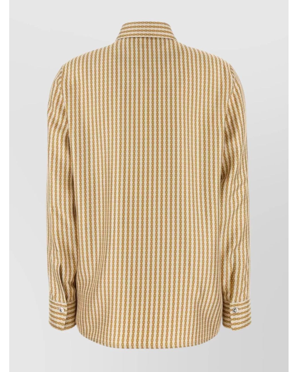 Versace Natural Silk Printed Shirt for men