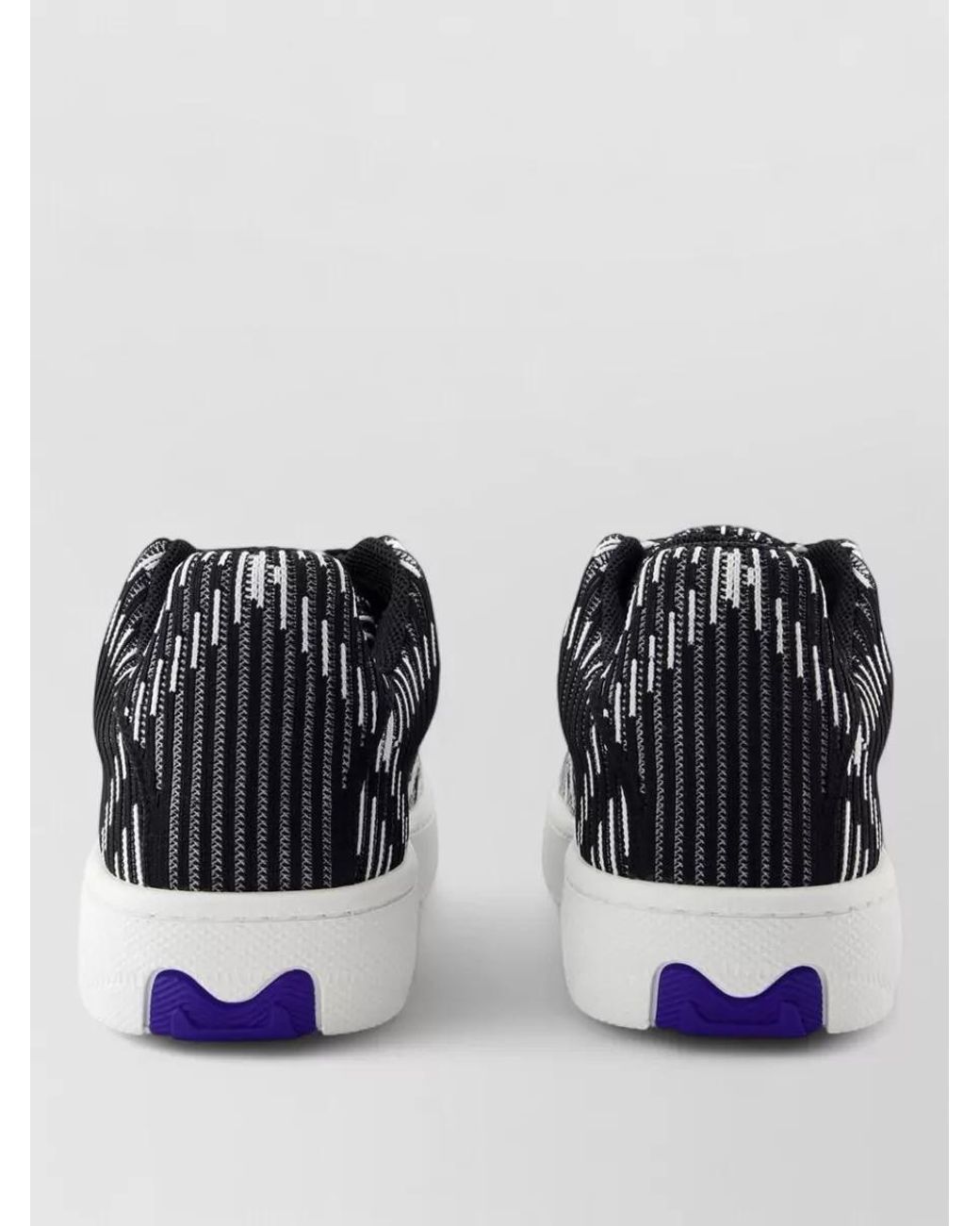 Burberry White Leather Low-Top Sneakers