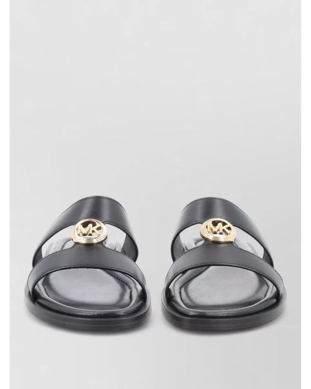 Michael Kors Gray Leather Sandals