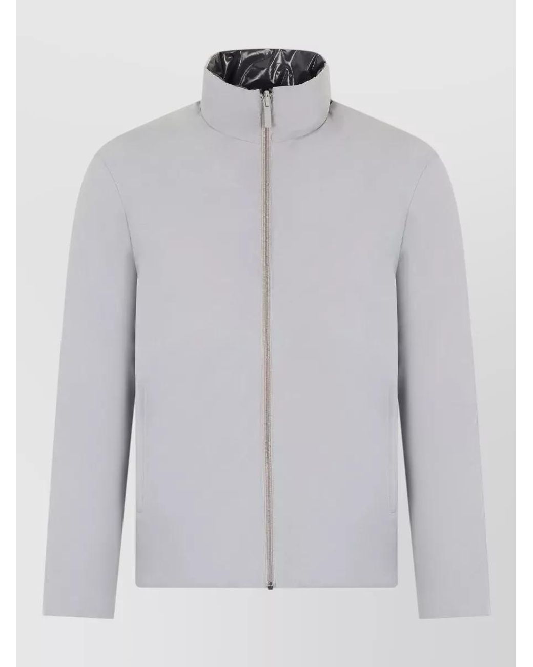 Thom Browne Gray Reversible Quilted Down Puffer Jacket for men