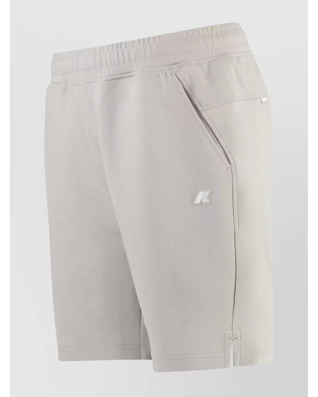 K-Way Gray Cotton Bermuda Shorts for men