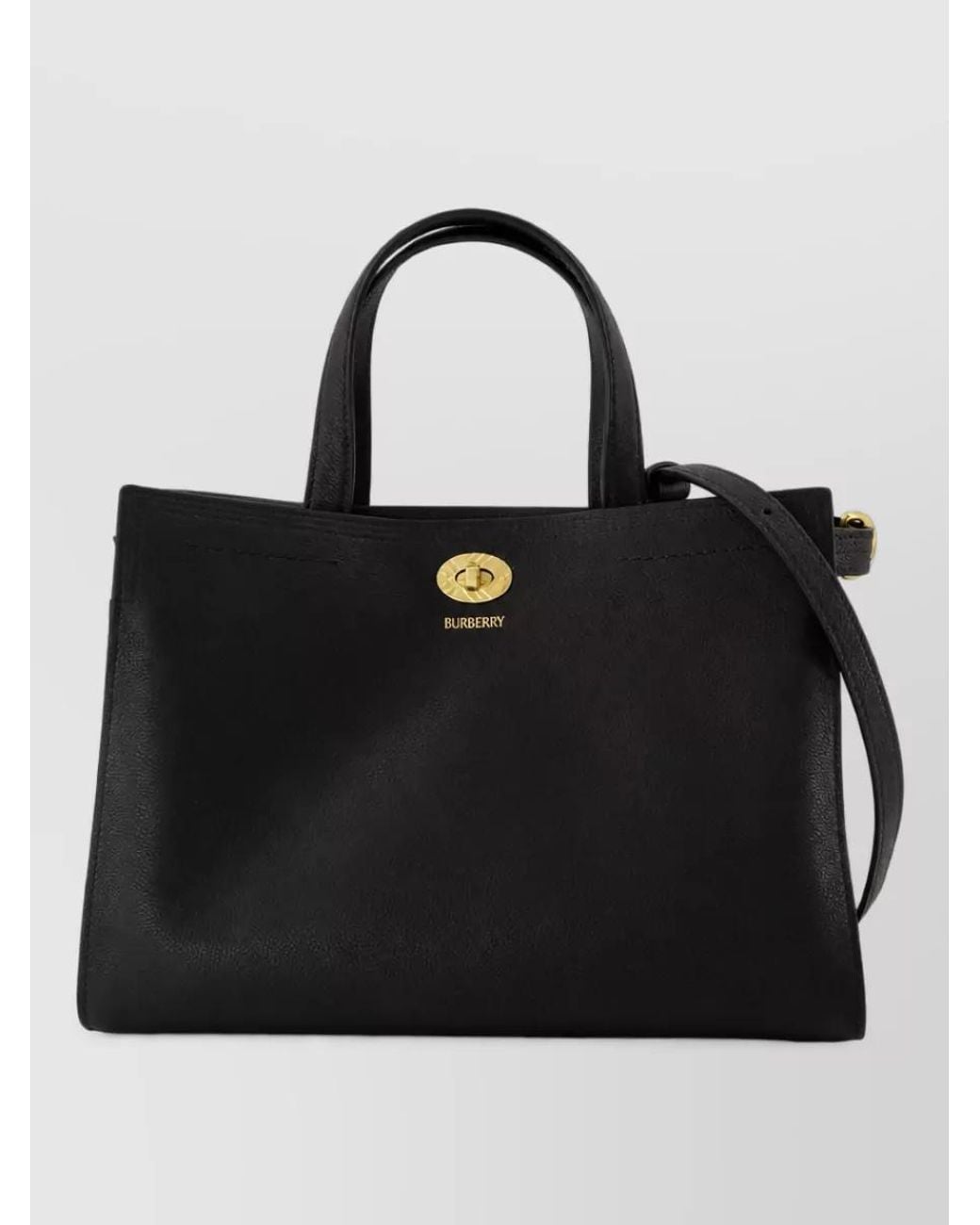 Burberry Black Cotswolds Small Leather Shoulder Bag