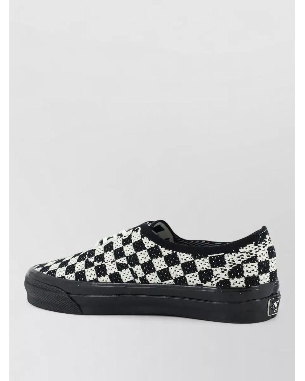 Vans Black Checkerboard Lace-Up Sneakers