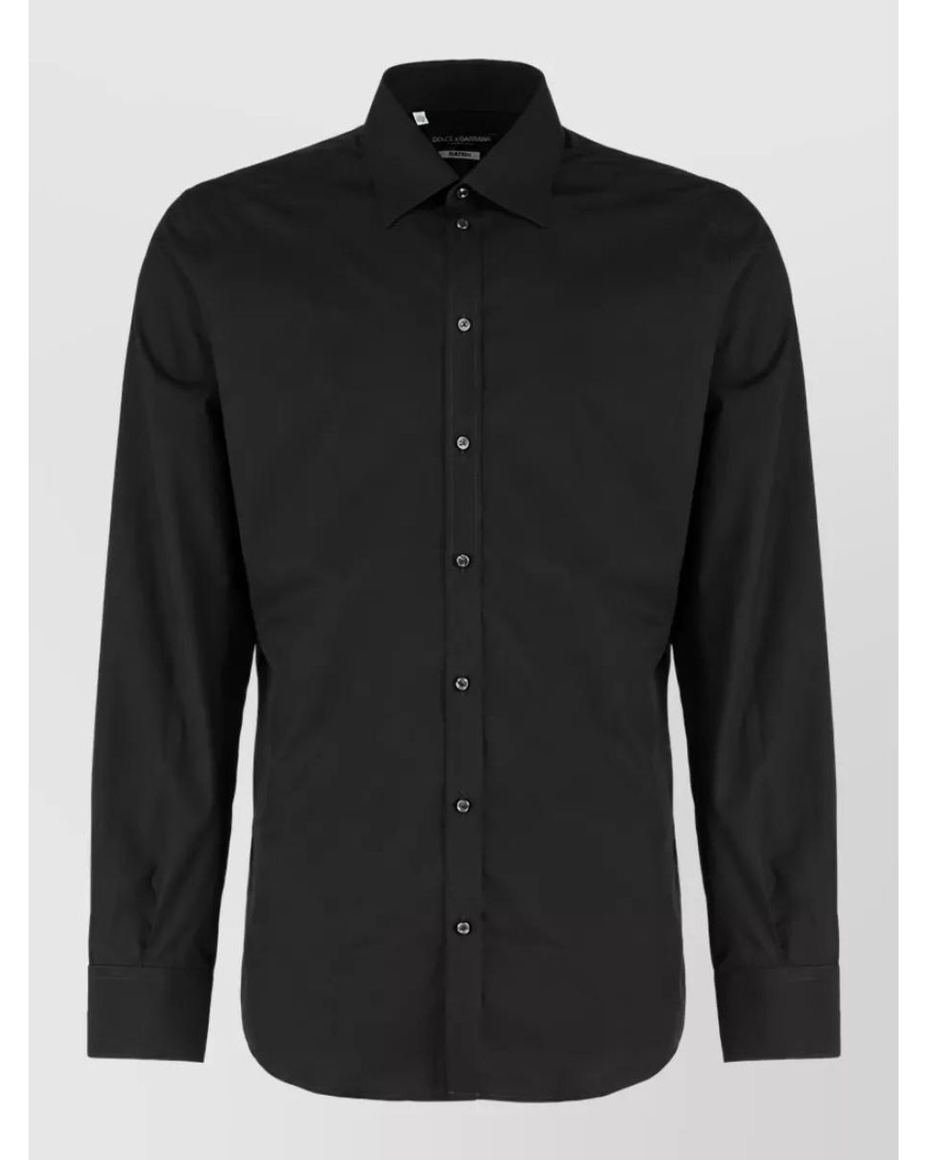 Dolce & Gabbana Black Cotton Shirt for men