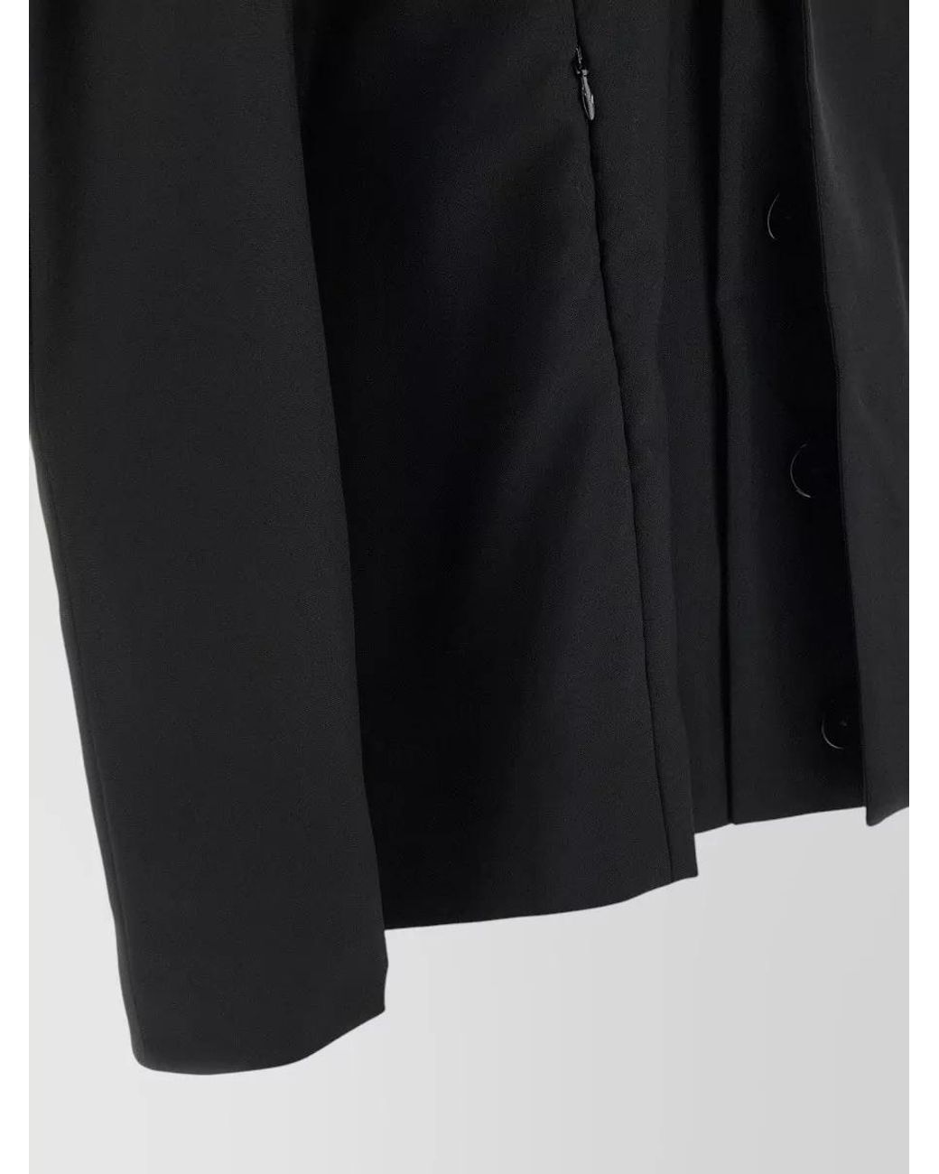 Kiko Kostadinov Black Wool Mohair Single-Breasted Coat for men