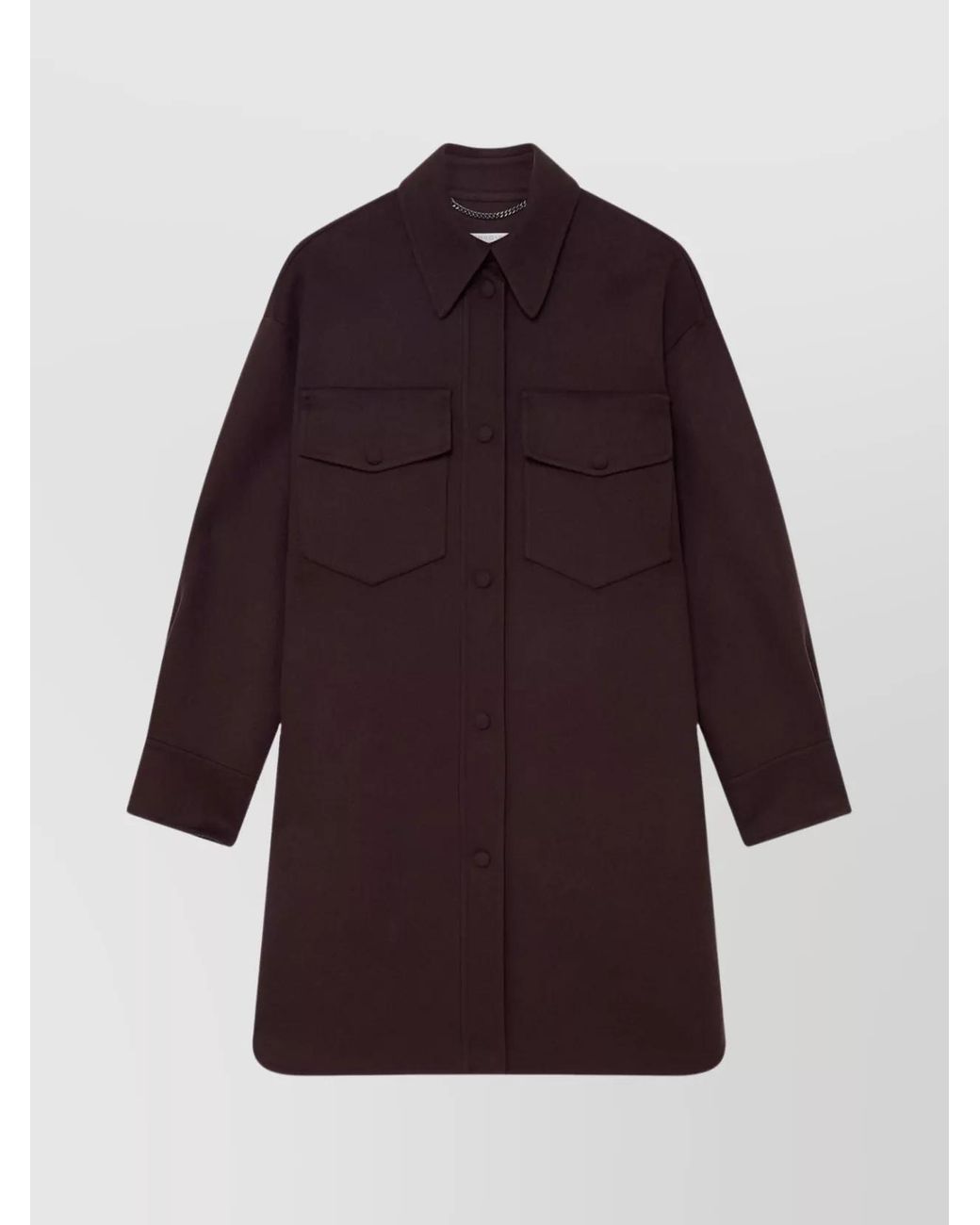 Stella McCartney Red Long-Sleeve Knee-Length Overshirt