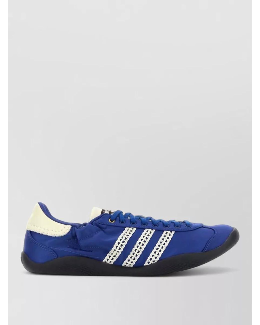 Adidas Blue Satin Lace-Up Sneakers