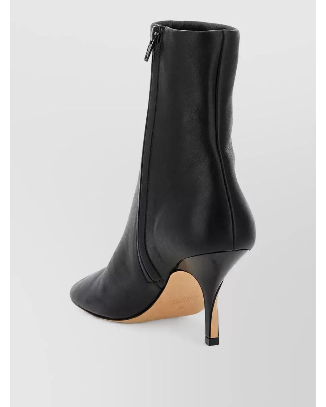 Jacquemus Black Leather Ankle Boots