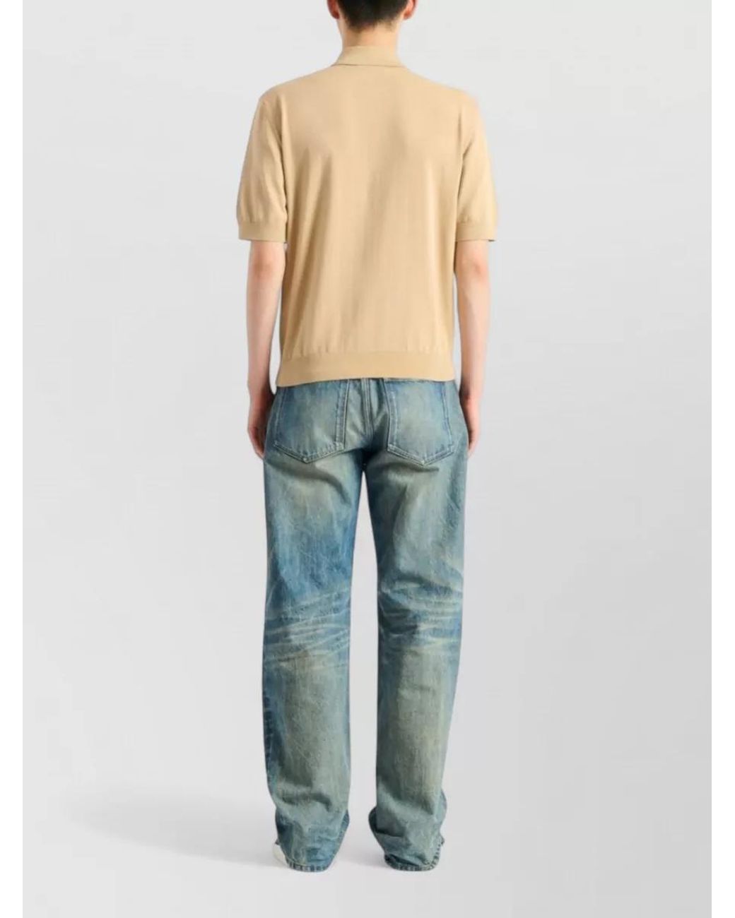 Balmain Natural Polo Shirt for men