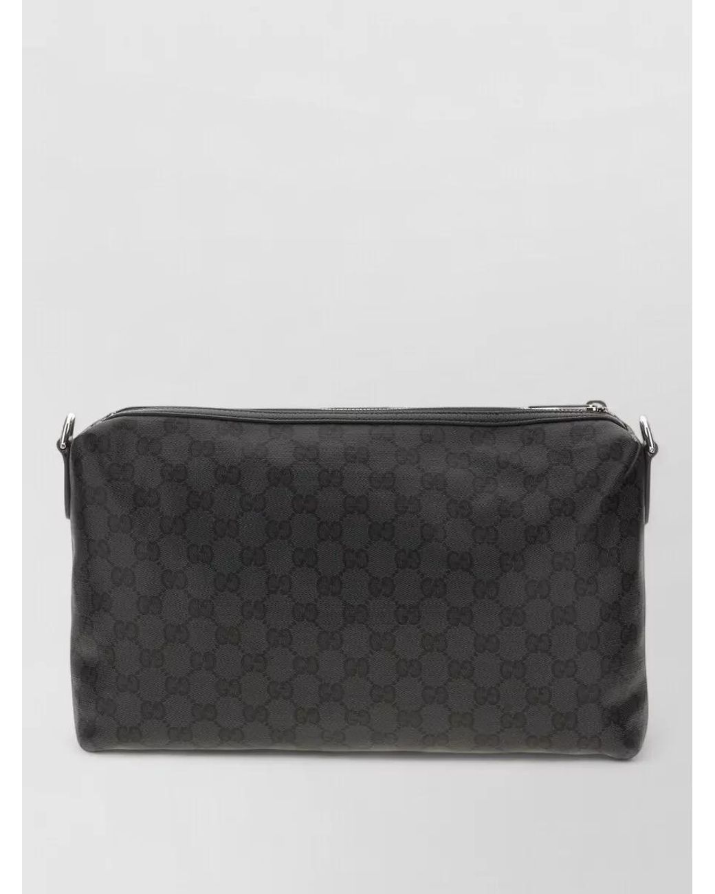 Gucci Gray Leather Clutch Bag for men