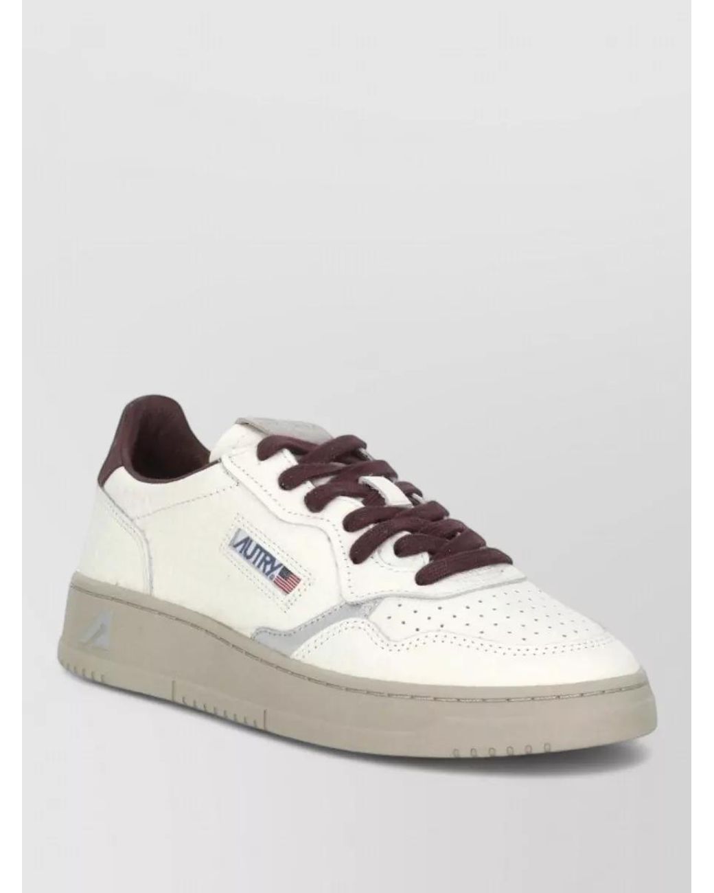 Autry Multicolor Leather Low Top Lace-Up Sneakers
