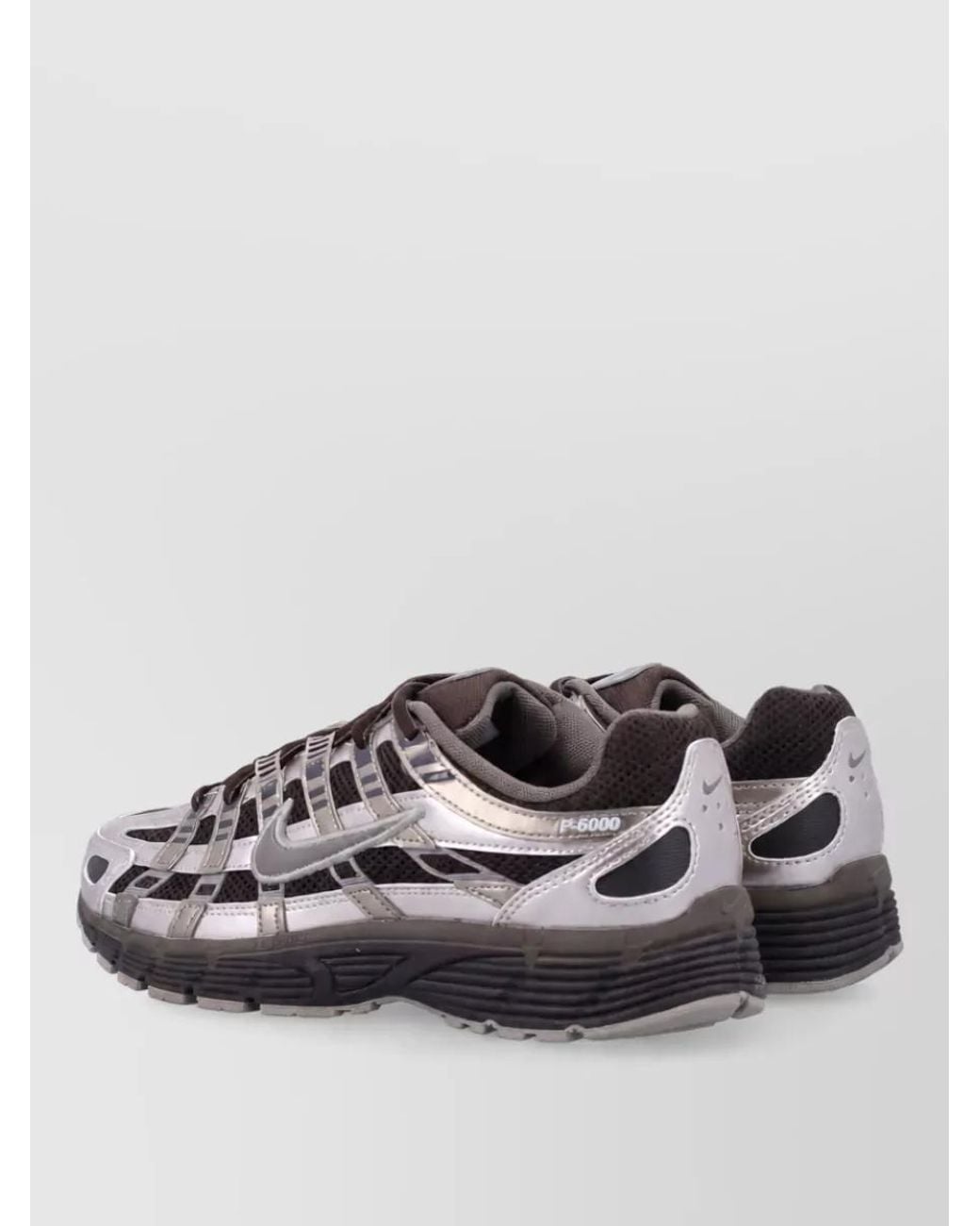 Nike Gray P-6000 Low-Top Sneakers