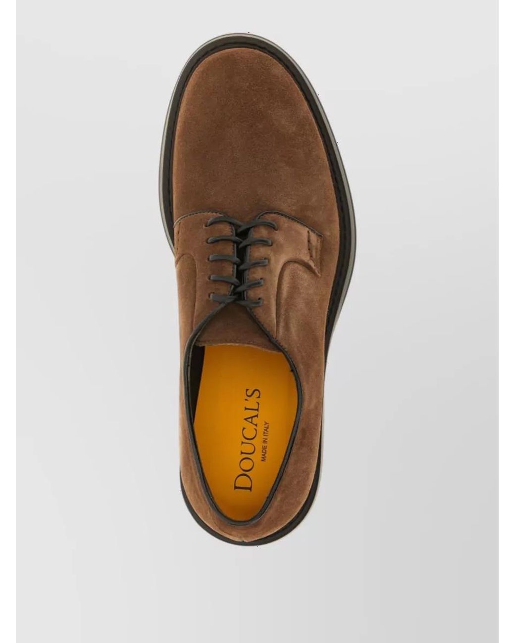 Doucal's Brown Suede Derby Shoes for men