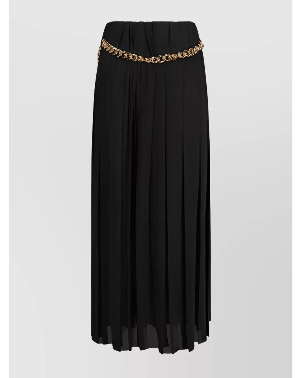 Balenciaga Black High-Rise Pleated Ankle-Length Skirt