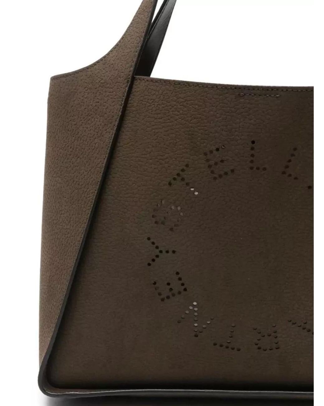 Stella McCartney Brown Stella Logo Medium Tote Bag
