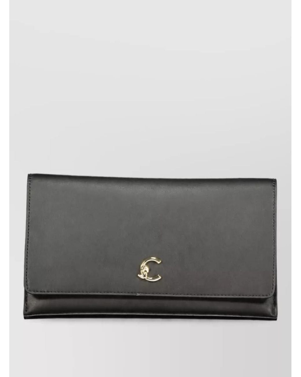Coccinelle Gray Leather Clutch Bag