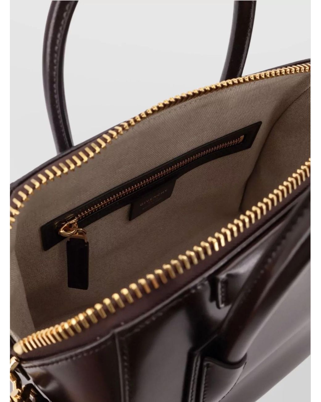 Givenchy Metallic Antigona Small Leather Shoulder Bag