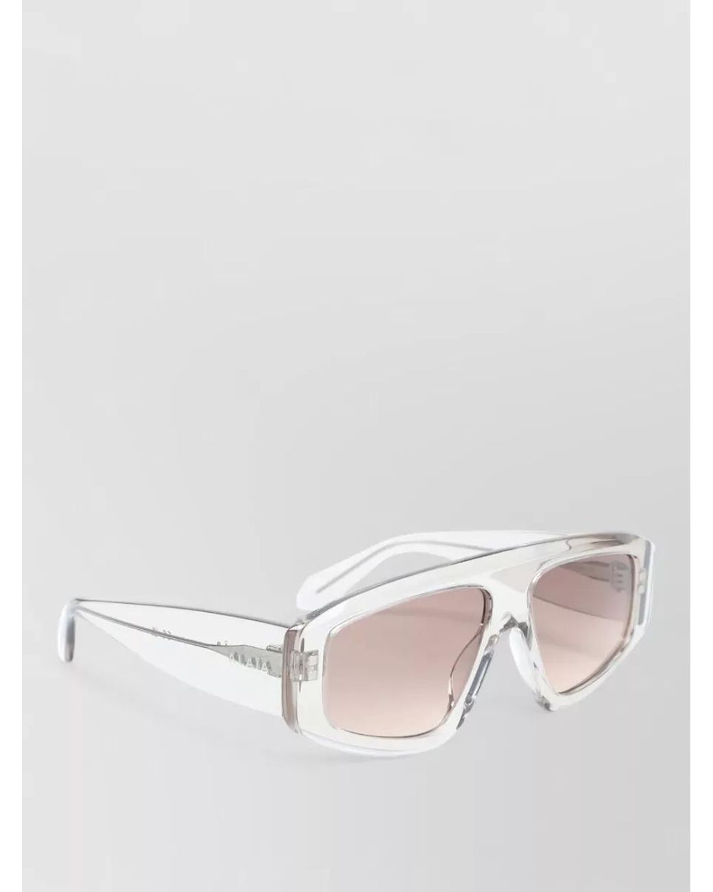 Alaïa Pink Transparent Acetate Sunglasses