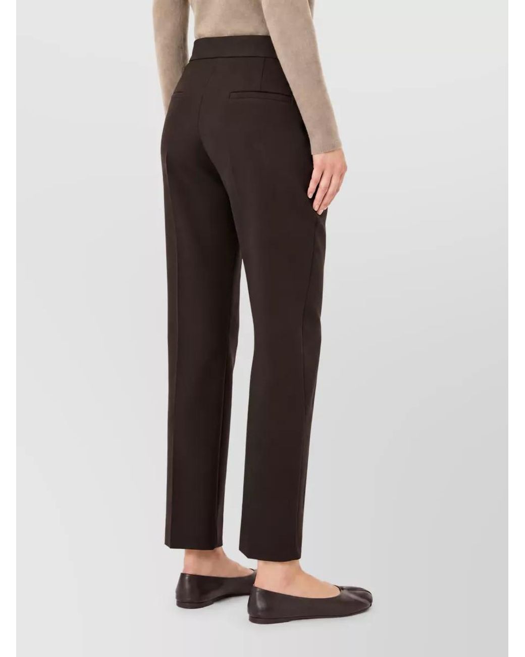 Max Mara Multicolor Virgin Wool Suit Trousers