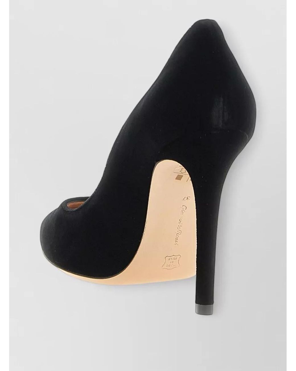 Gianvito Rossi Black Velvet Pointed-Toe Pumps