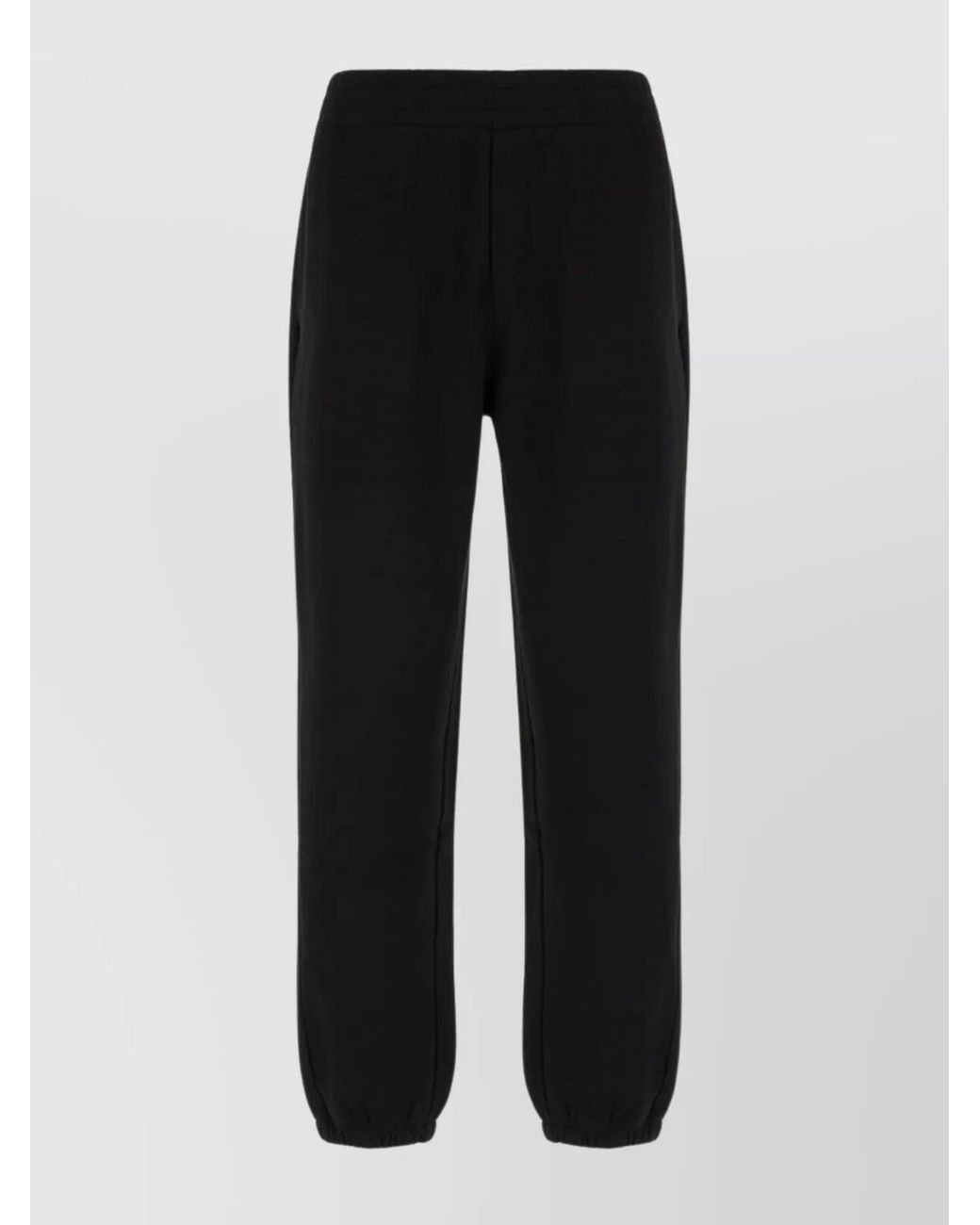Moncler Black Cotton Track Pants for men