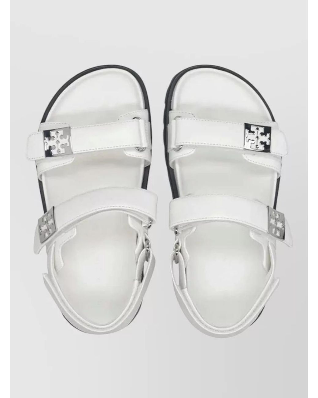 Tory Burch White Leather Sport Sandals