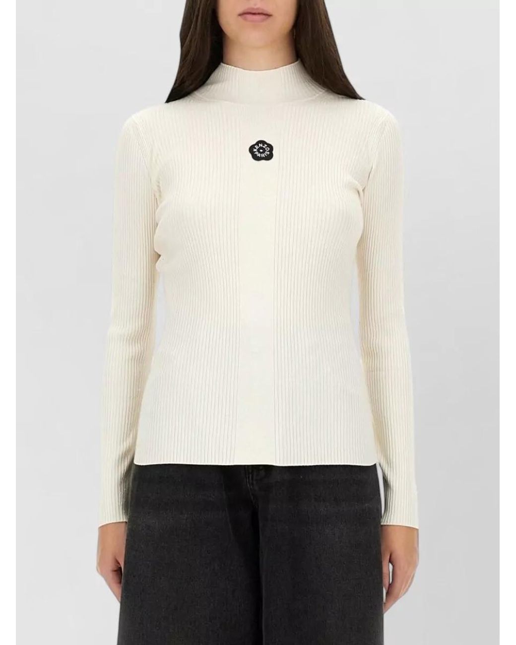 KENZO White Embroidered Sweatshirt