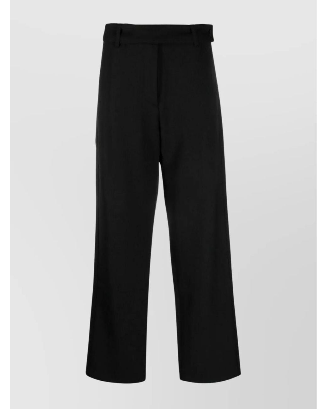 Studio Nicholson Black High-Rise Wide-Leg Trousers