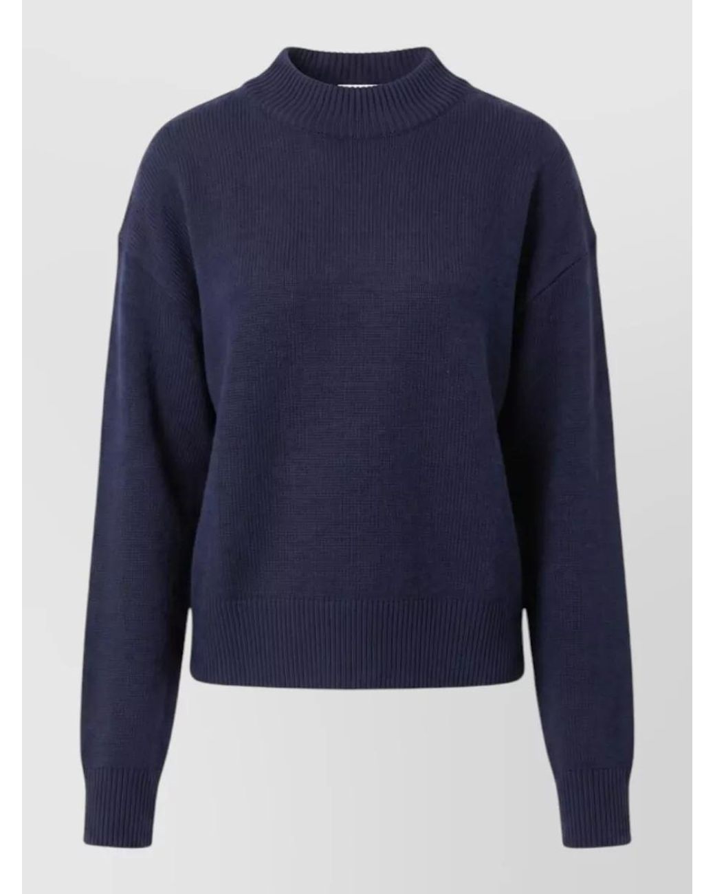 Pinko Blue Wool Cashmere Crewneck Sweatshirt