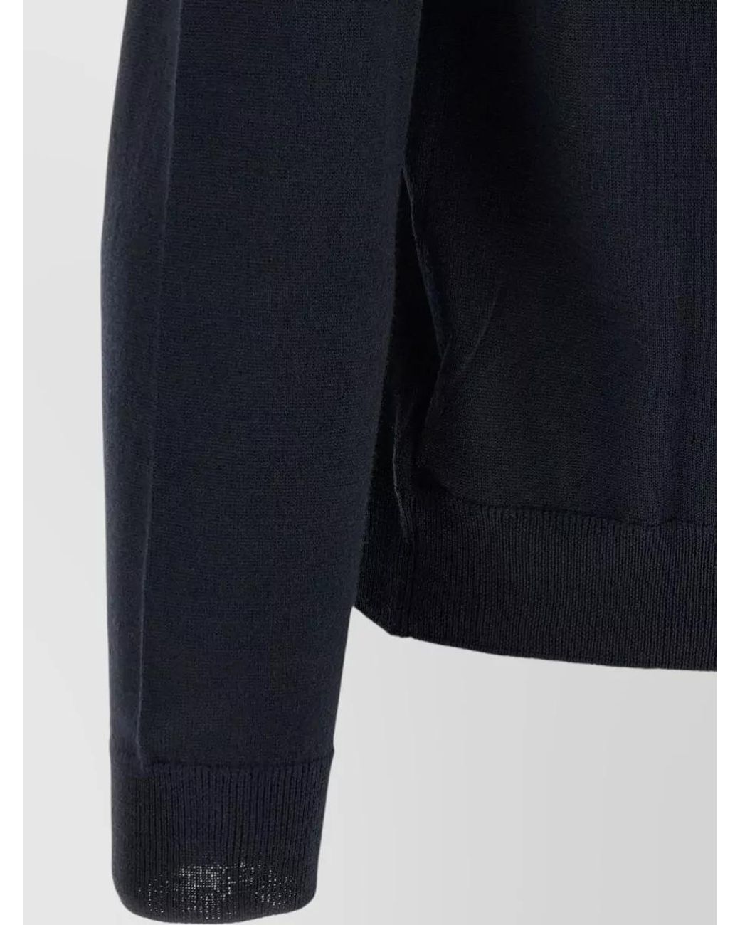 Zanone Blue Virgin Wool Crew Neck Sweater for men