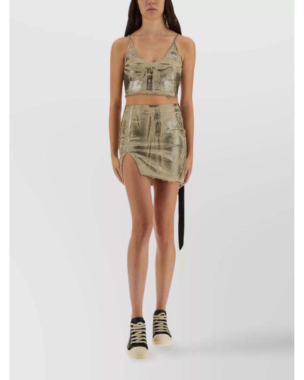 Rick Owens Green Mini Skirt