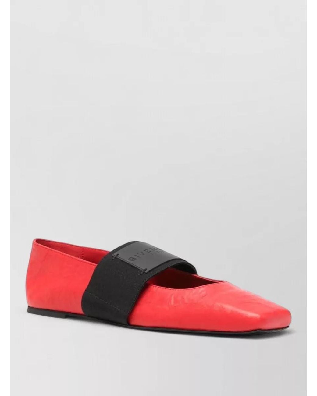 Givenchy Red Leather Loafers