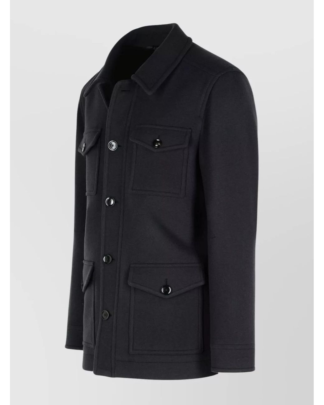 Tom Ford Blue Virgin Wool Field Jacket for men