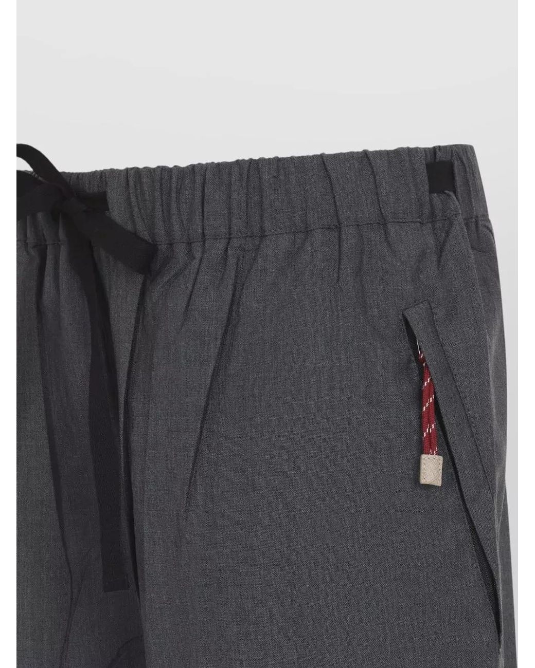 Prada Blue Wool And Mohair Wide-Leg Drawstring Pants