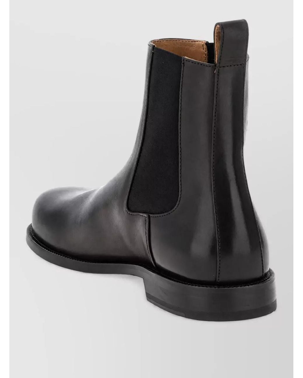 J.W. Anderson Black Leather Chelsea Ankle Boots for men