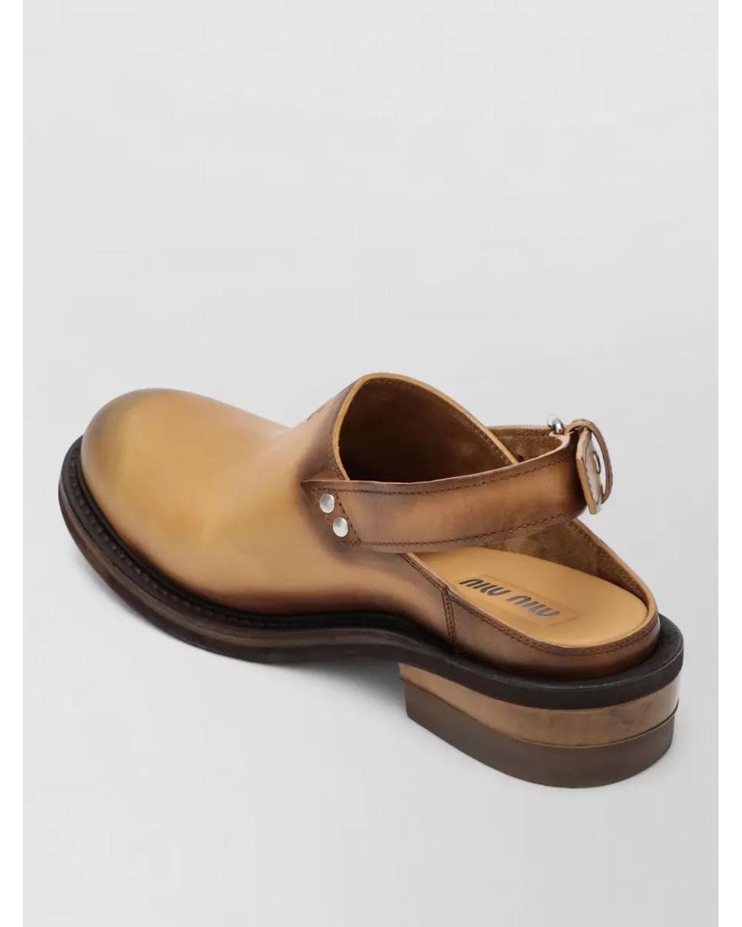 Miu Miu Brown Mules