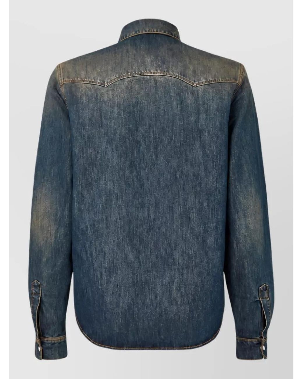 Fendi Blue Denim Shirt for men