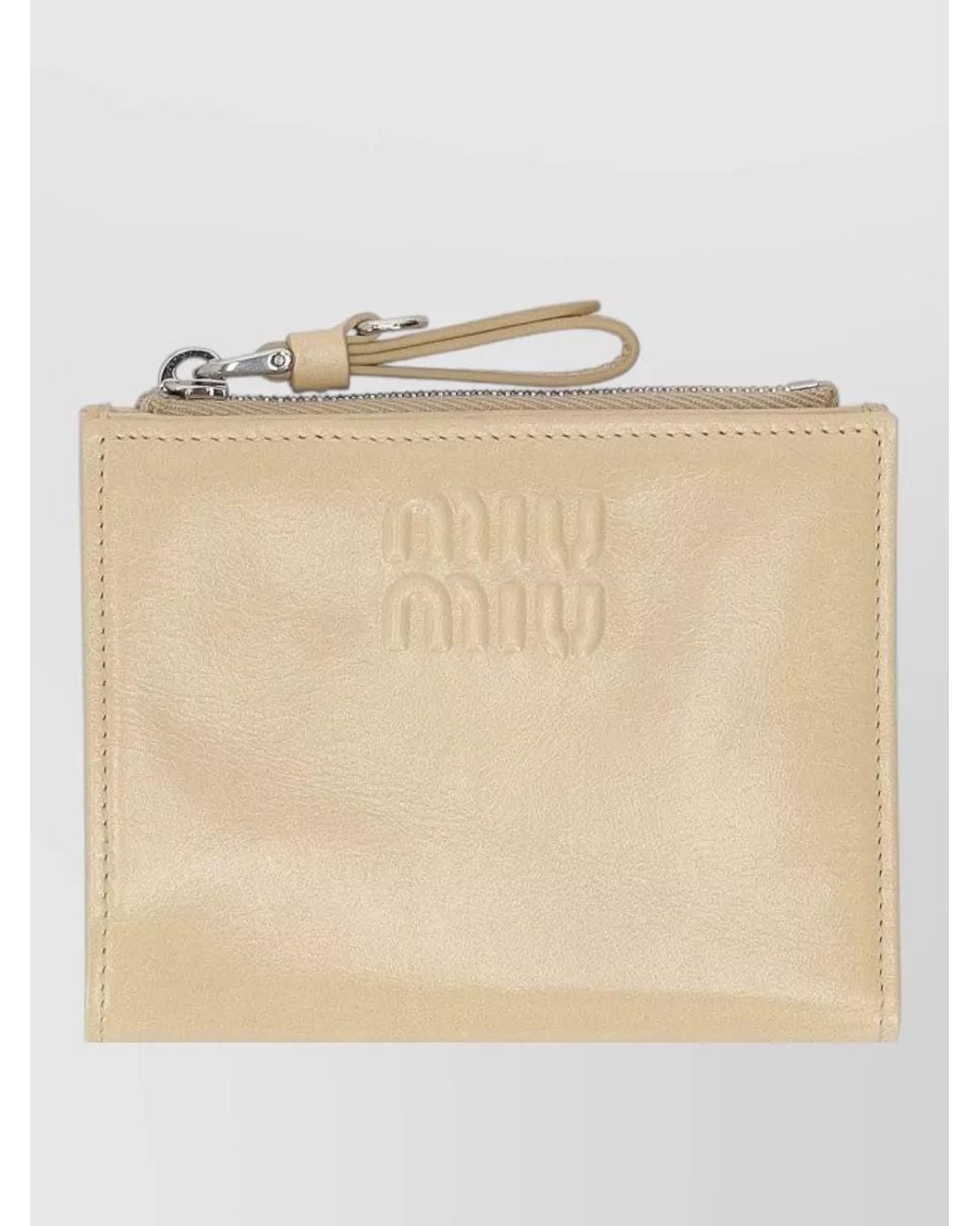 Miu Miu Natural Leather Purse