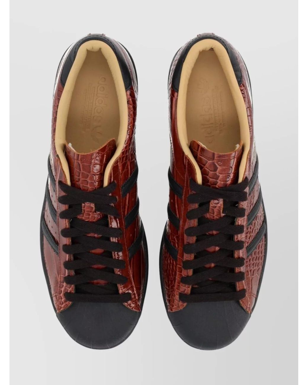 Adidas Originals Black Leather Low-Top Sneakers