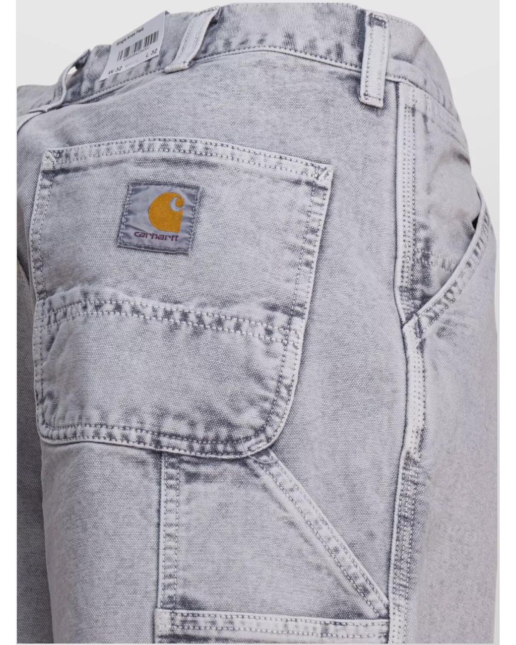 Carhartt Gray Single Knee Straight-Leg Trousers for men