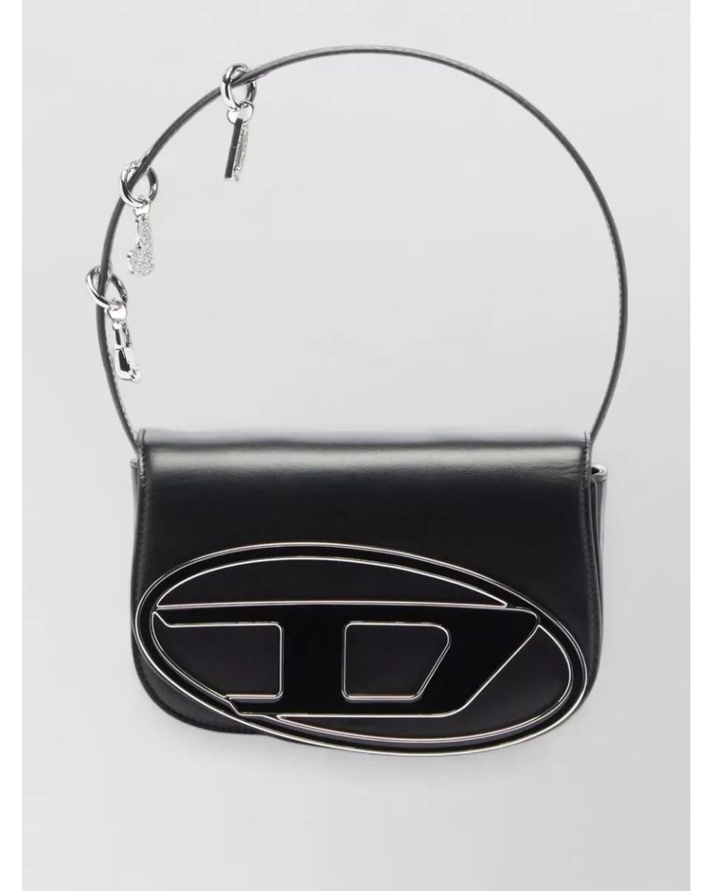 DIESEL Black 1Dr Leather Crossbody Bag