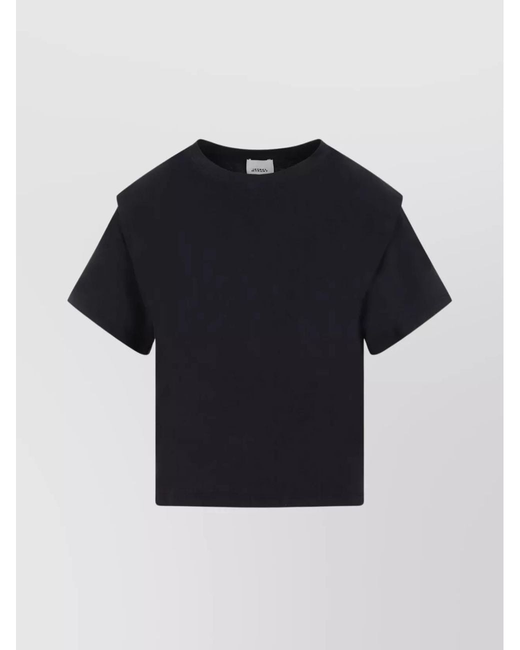 Isabel Marant Blue Organic Cotton Crew Neck Short Sleeve Zelitos T-Shirt