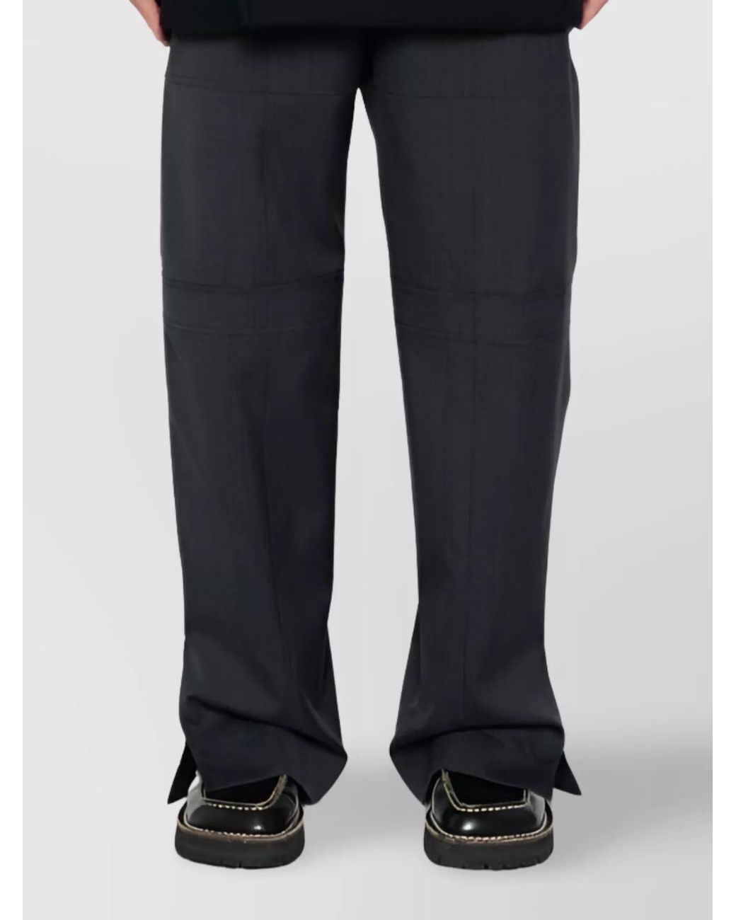 Jil Sander Blue Relaxed-Fit Wool Straight-Leg Trousers for men